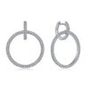 Diamond Huggie Hoop earrings: sparkling pave diamond circles in a modern design.
