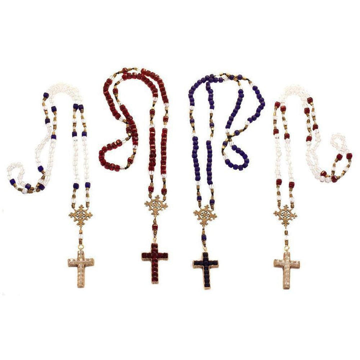 East Meets West Rosary-Virgins Saints and Angels-Swag Designer Jewelry