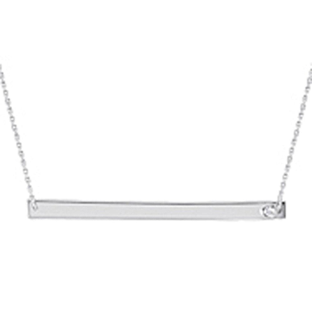 Engravable Bar Necklace-Alex & Co-Swag Designer Jewelry