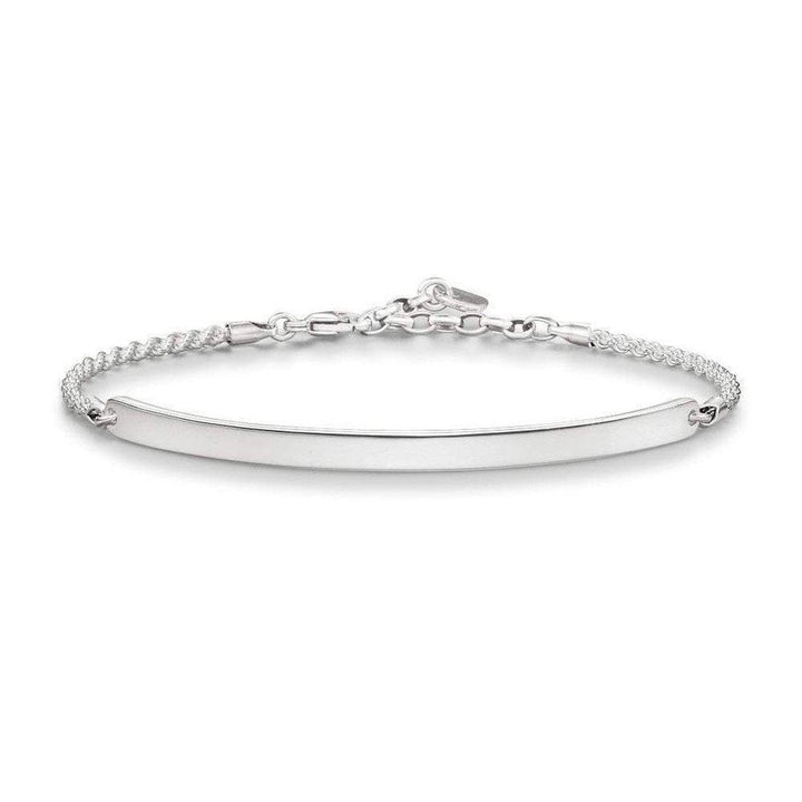 Engravable Bracelet Long Bar-Thomas Sabo-Swag Designer Jewelry