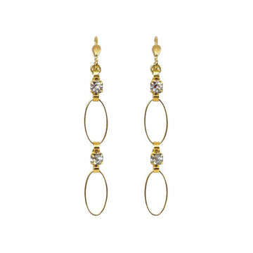 Eyelet Chain Dangle Earrings-La Vie Parisienne-Swag Designer Jewelry