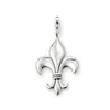 Silver Fleur De Lis pendant charm
