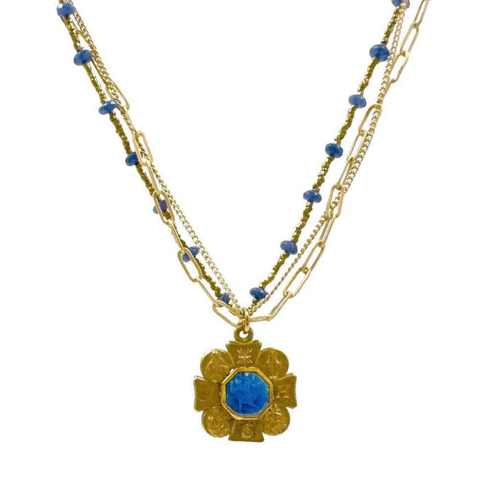 Four Way JHS Cross Necklace-Andrea Barnett-Swag Designer Jewelry