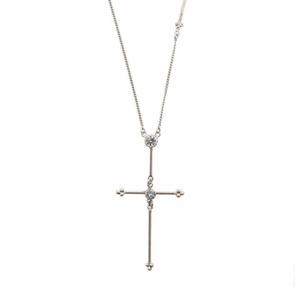 Garland Cross Necklace-Virgins Saints and Angels-Swag Designer Jewelry