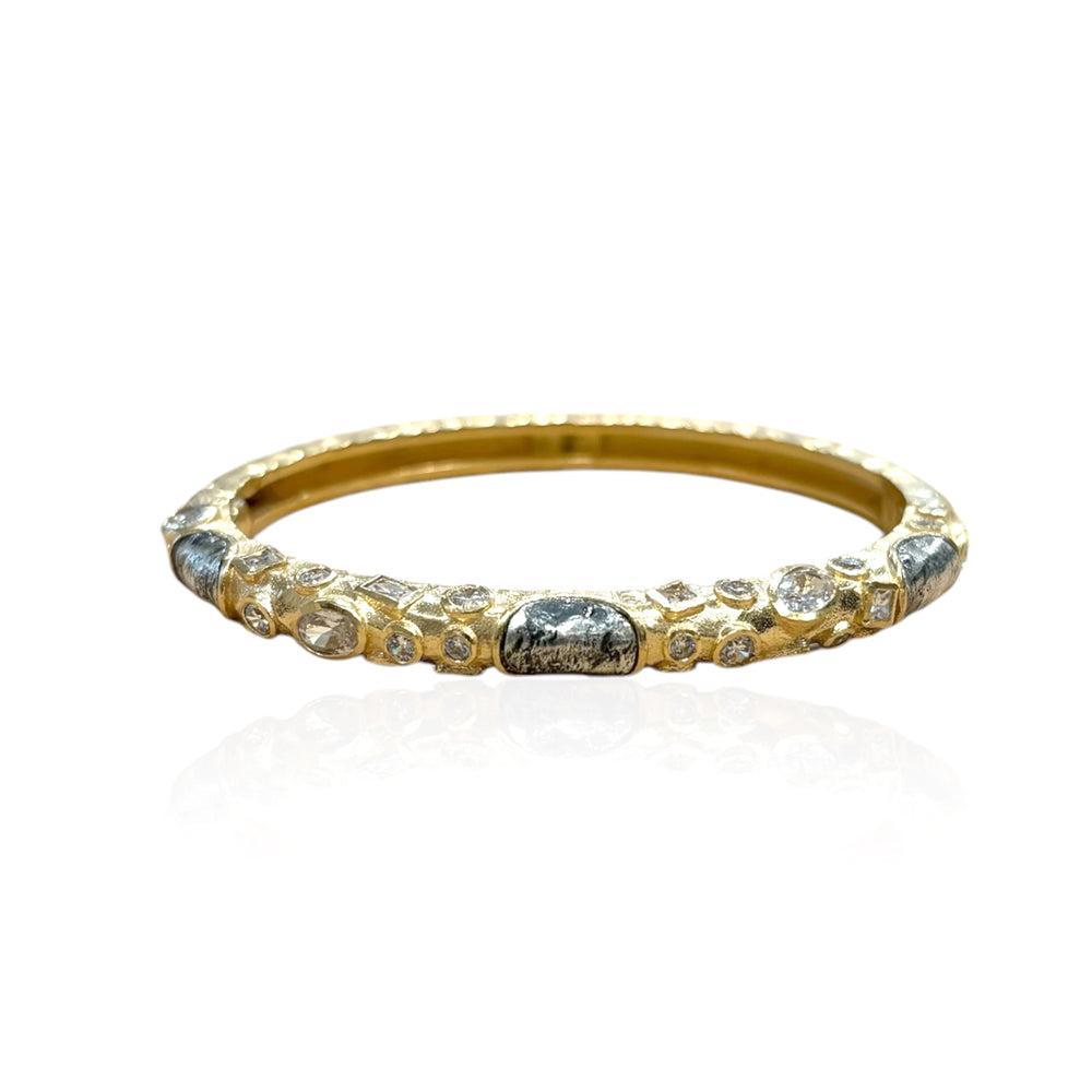 Gold Enzo Bangle-Tat2 Designs-Swag Designer Jewelry