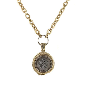 Gold Guna Wax Seal Pendant-Tat2 Designs-Swag Designer Jewelry