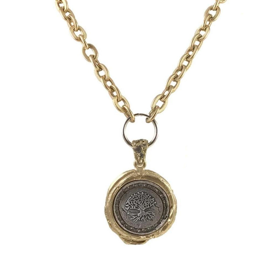 Gold Guna Wax Seal Pendant-Tat2 Designs-Swag Designer Jewelry