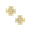 Gold Multi Cross stud earrings
