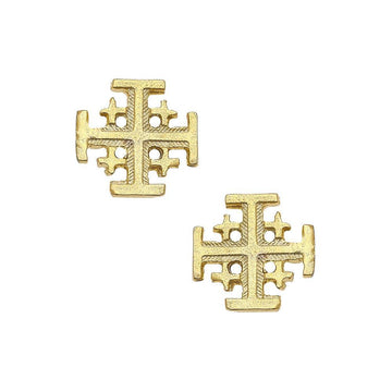 Gold Multi Cross stud earrings
