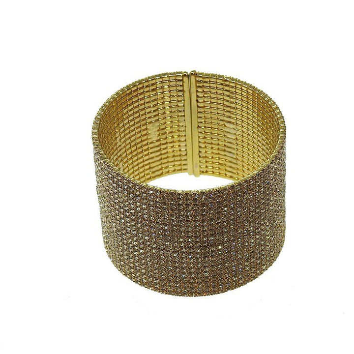 Gold Pave Crystal Cuff-Swag Designer Jewelry-Swag Designer Jewelry