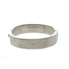Silver hammered hinged bangle bracelet
