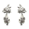Elegant I Do Pearl drop earrings with crystal and pearl accents.
