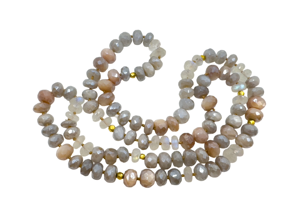 Moonstone and Silverite Necklace-Lena Skadesgard-Swag Designer Jewelry