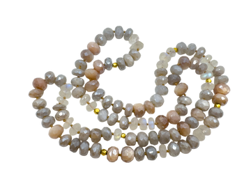 Moonstone and Silverite Necklace-Lena Skadesgard-Swag Designer Jewelry