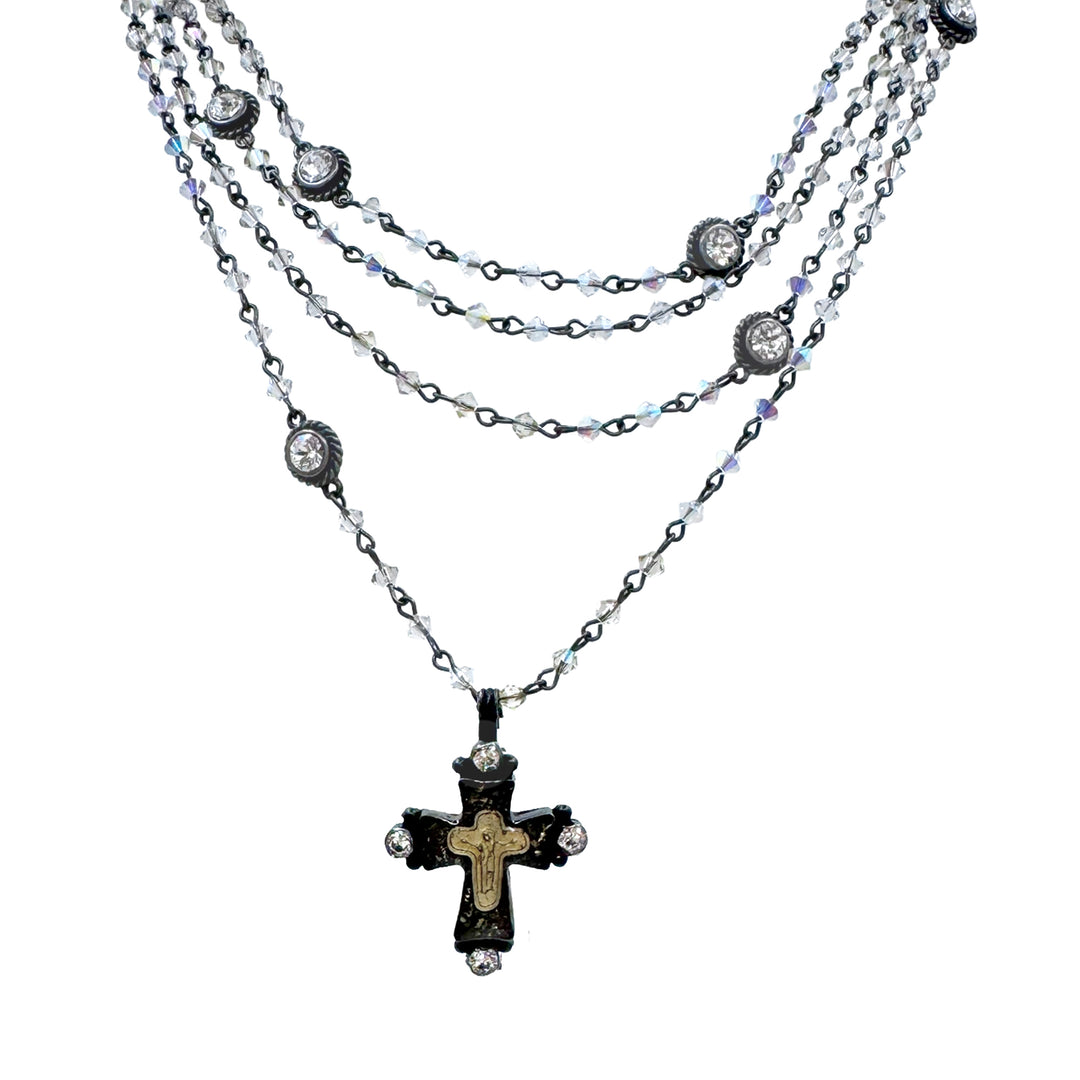 Magdalena in Rhodium-Virgins Saints and Angels-Swag Designer Jewelry