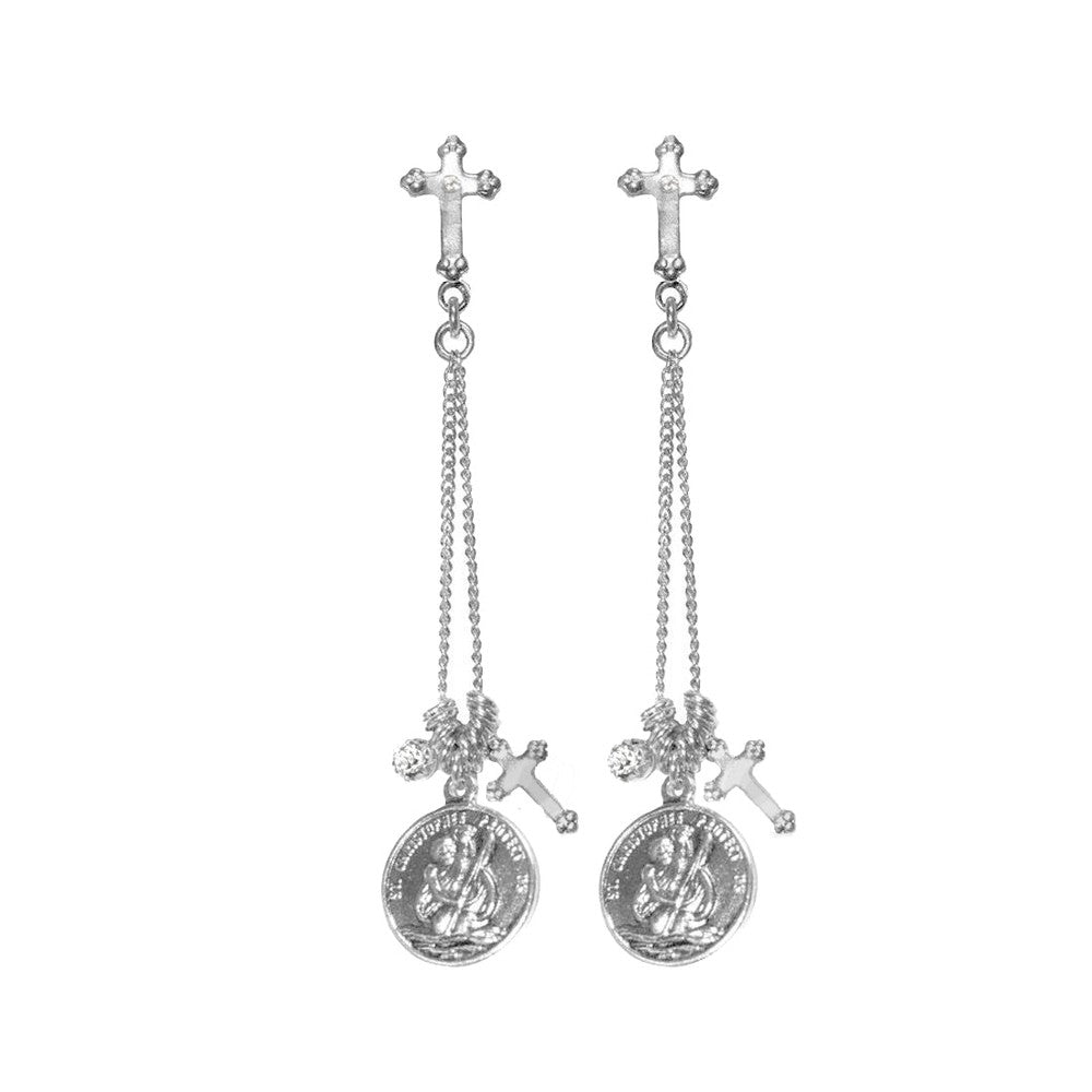 Justice Earrings-Virgins Saints and Angels-Swag Designer Jewelry