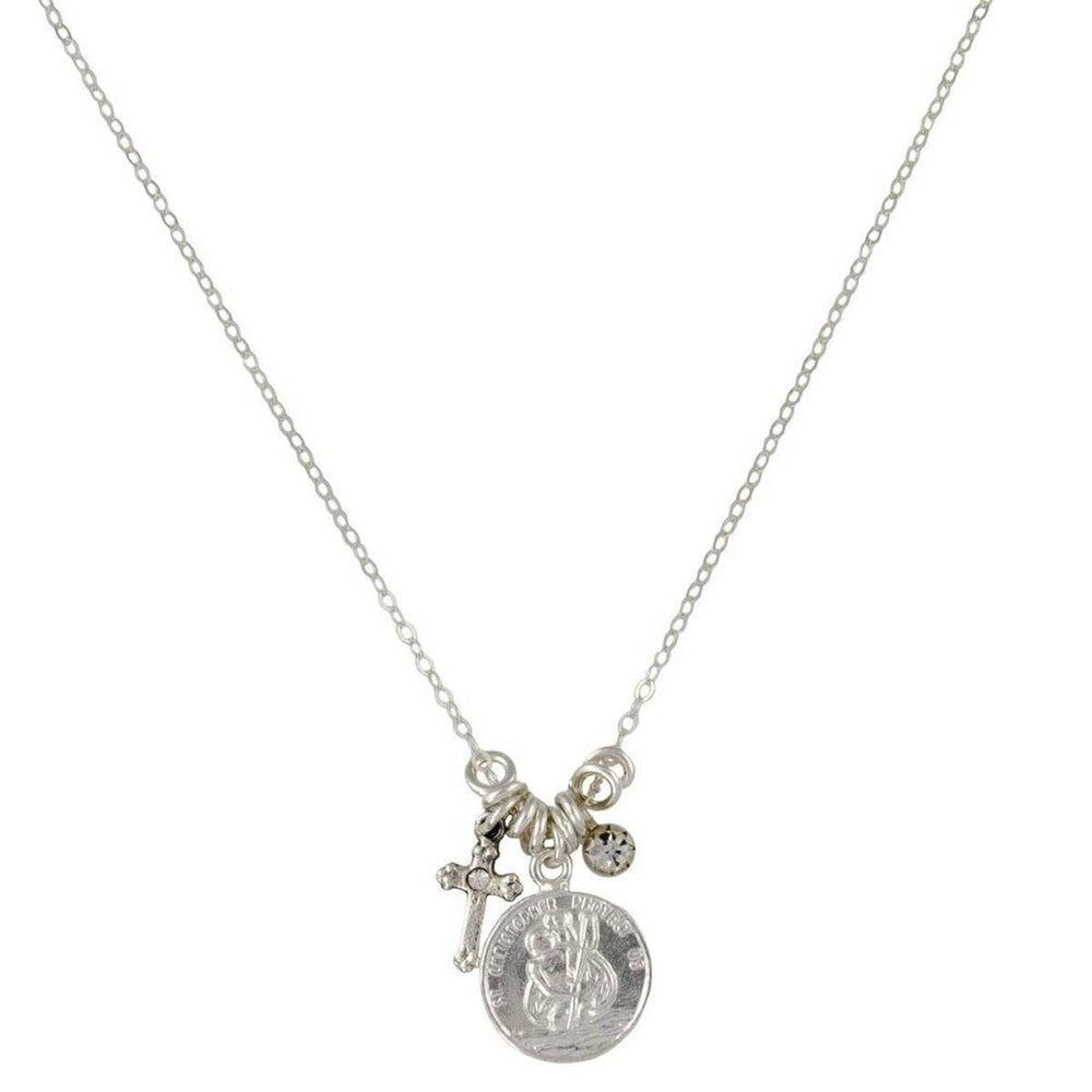 Justice St Christopher Necklace-Virgins Saints and Angels-Swag Designer Jewelry