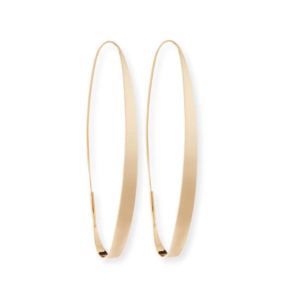 Large gold Magic Gloss hoop earrings
