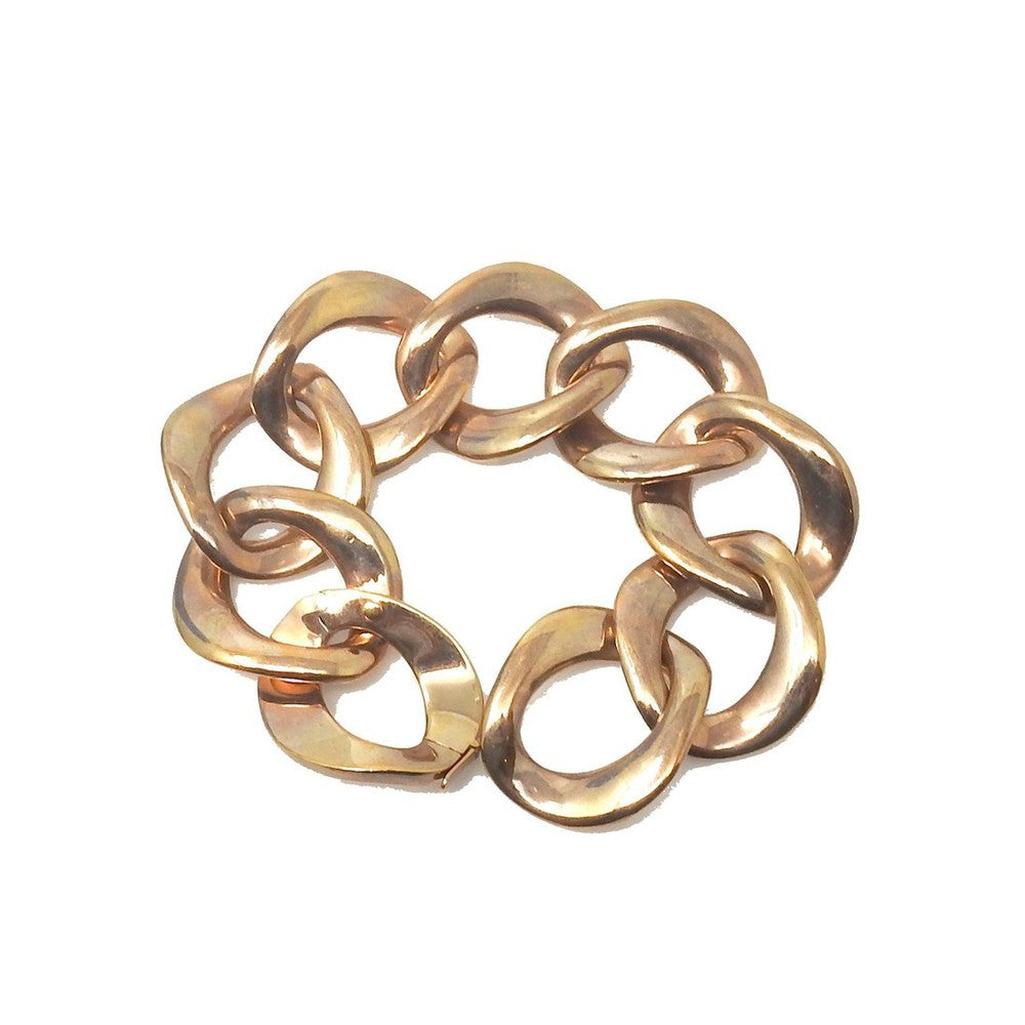 Rose gold Link Bracelet, chunky chain design
