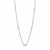 Little Sweet Star necklace: Delicate black chain, sparkling diamond accents.
