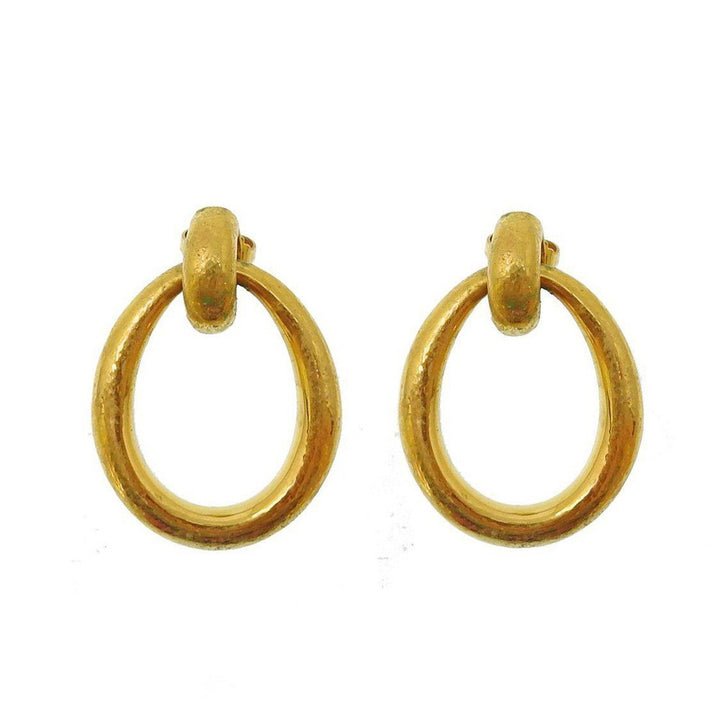 Medium Oval Doorknocker Earrings-Vaubel Designs-Swag Designer Jewelry