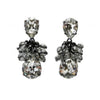 Midnight Lace crystal earrings:  Sparkling teardrop & cluster design.
