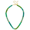 Mixed Green Jade with Gold Bead Necklace-Susan Shaw-Swag Designer Jewelry