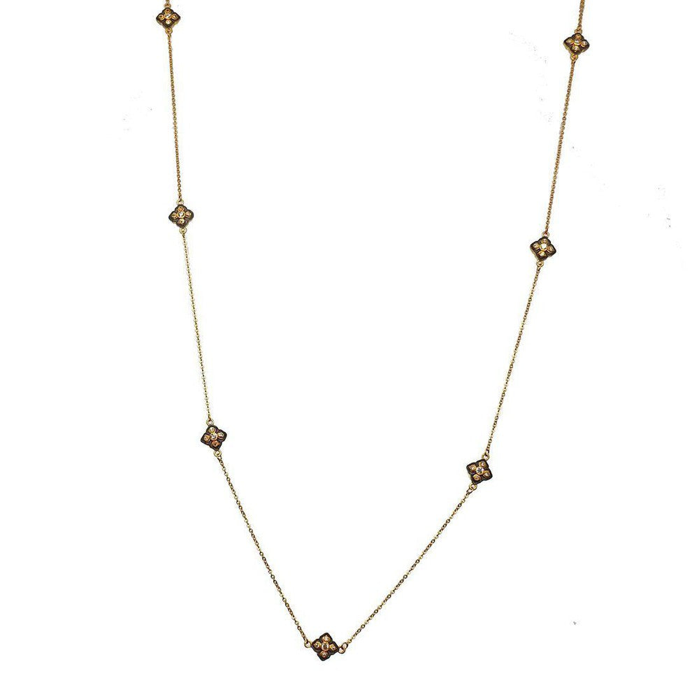 Multi-Station Gold Necklace-Bijou Amani-Swag Designer Jewelry