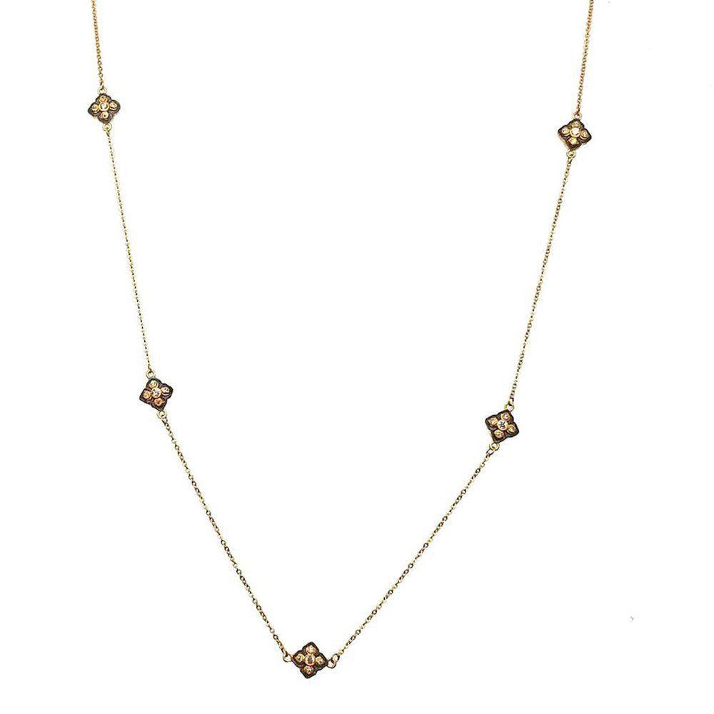 Multi-Station Gold Necklace-Bijou Amani-Swag Designer Jewelry