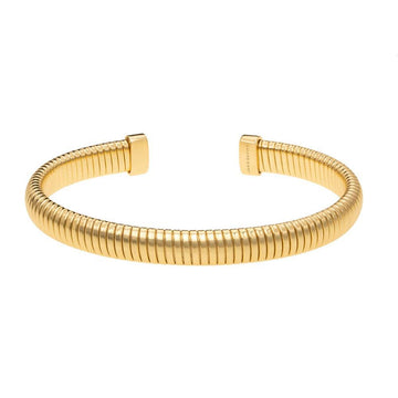 Gold Janis Savitt Narrow Single Open Back Cobra Bracelet
