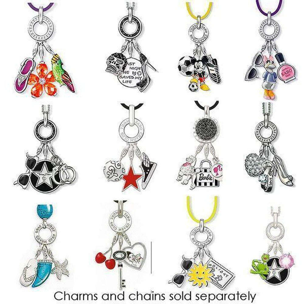 Necklace Charm Charm Carrier Silver Sun-THOMAS SABO-Swag Designer Jewelry