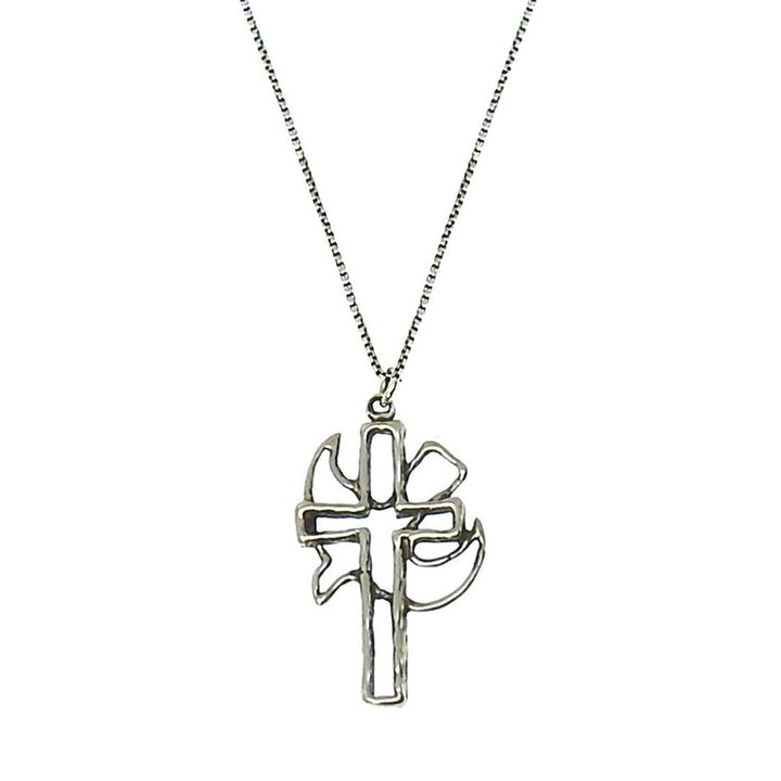 Open Cross and Dove Necklace-Visible Faith-Swag Designer Jewelry