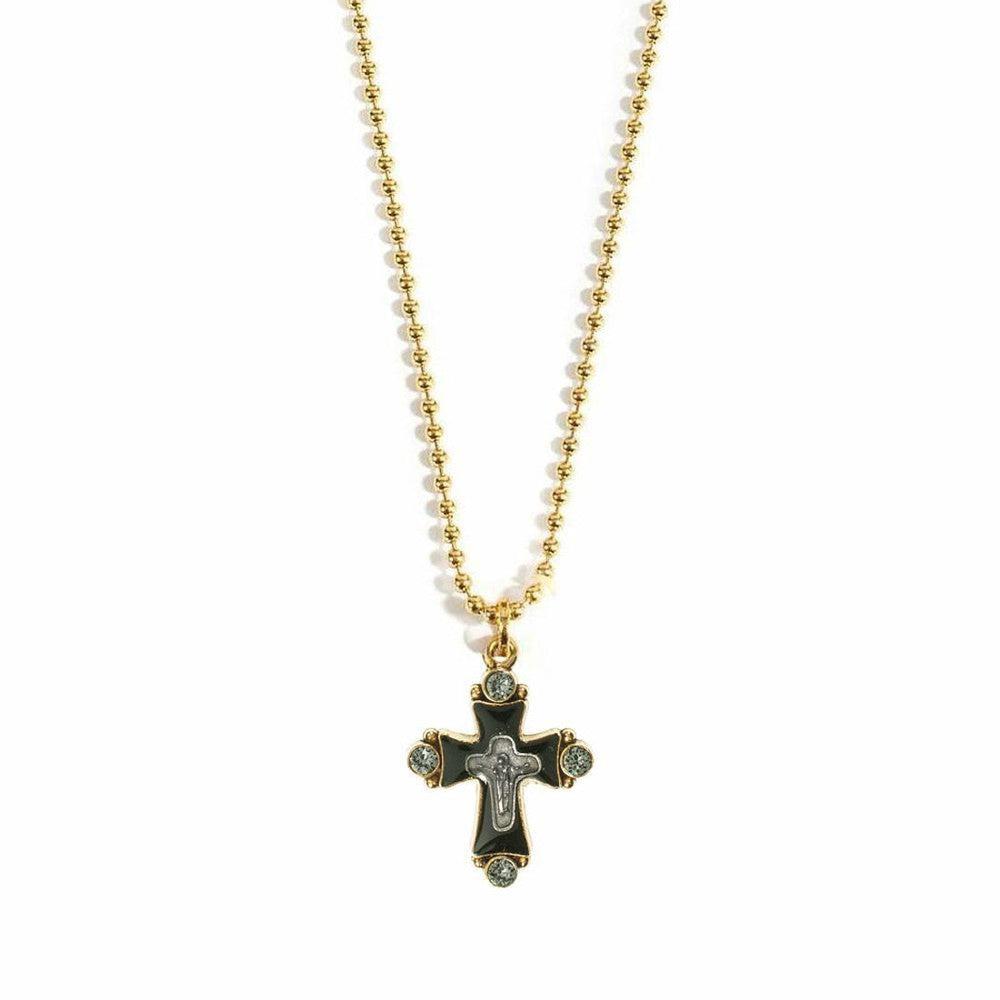 Original Cross Charm in Gold-Virgins Saints and Angels-Swag Designer Jewelry