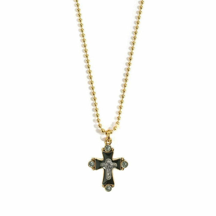 Original Cross Charm in Gold-Virgins Saints and Angels-Swag Designer Jewelry