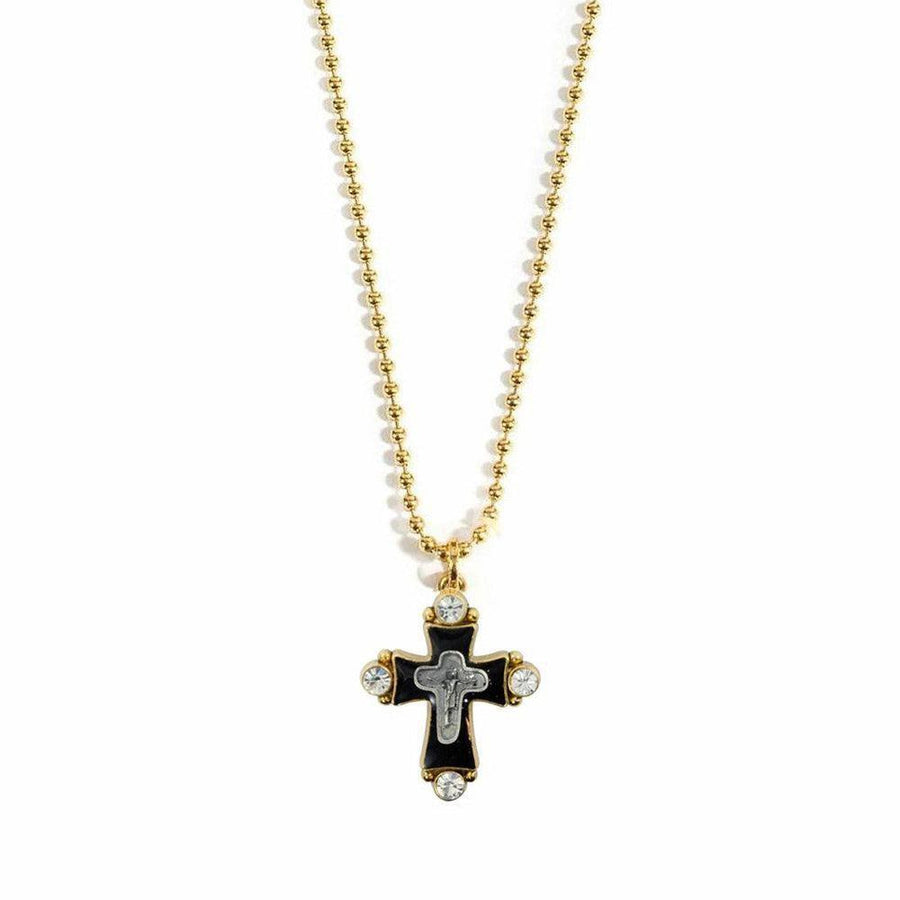 Original Cross Charm in Gold-Virgins Saints and Angels-Swag Designer Jewelry