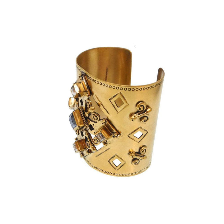 Paloma Cross Cuff Gold-Virgins Saints and Angels-Swag Designer Jewelry