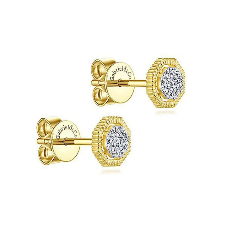 Pave Diamond Studs-Gabriel & Co-Swag Designer Jewelry