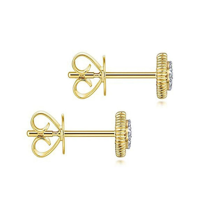 Pave Diamond Studs-Gabriel & Co-Swag Designer Jewelry