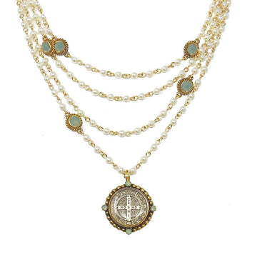 Pearl Magdalena, 4mm-Virgins Saints and Angels-Swag Designer Jewelry