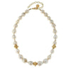Pearl Strand with Gold Accents-Susan Shaw-Swag Designer Jewelry