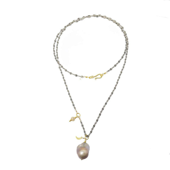 Pearls on Pewter Chain-Robindira Unsworth-Swag Designer Jewelry