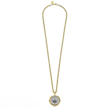 Pendant Necklace with Fleur de Lis-Susan Shaw-Swag Designer Jewelry