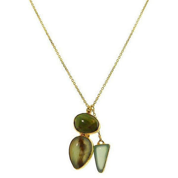 Peruvian Opal, Turquoise Necklace-Heather Benjamin Jewelry-Swag Designer Jewelry