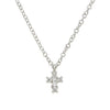 Petite Cross Necklace white Gold-Meira T-Swag Designer Jewelry