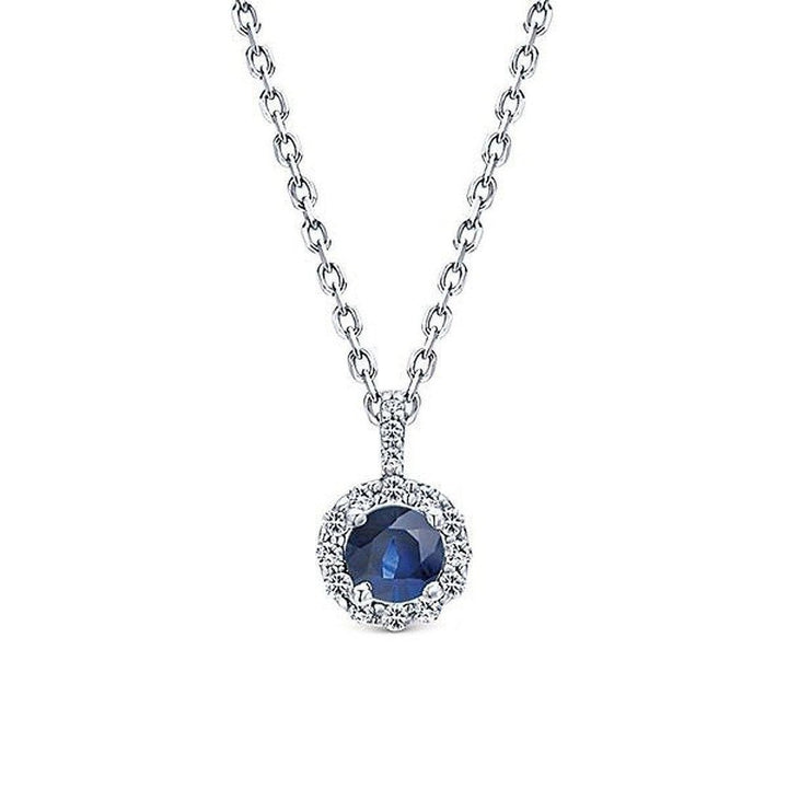 Petite Sapphire Pendant-Gabriel & Co-Swag Designer Jewelry