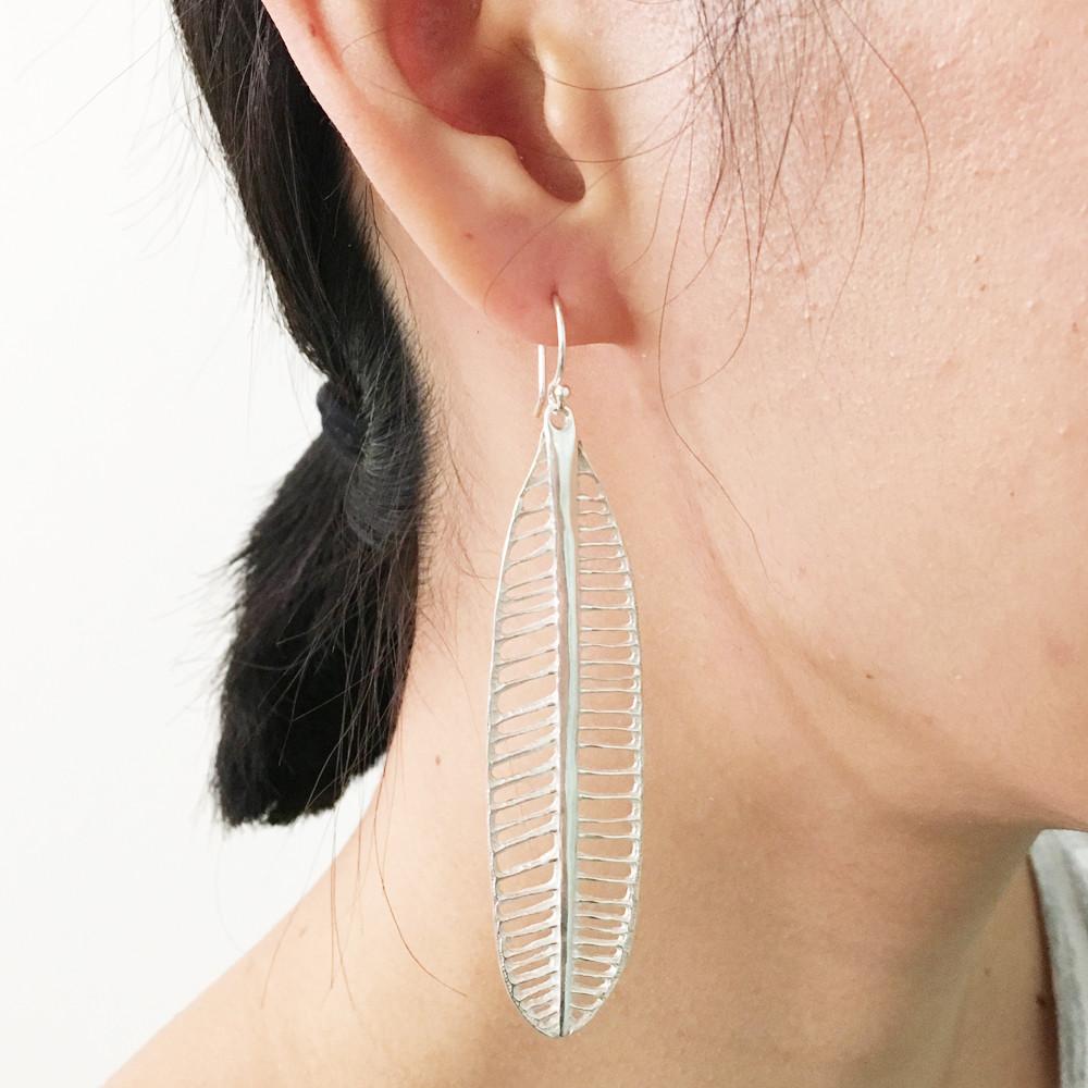 Plumeria Earrings-Catherine Weitzman-Swag Designer Jewelry