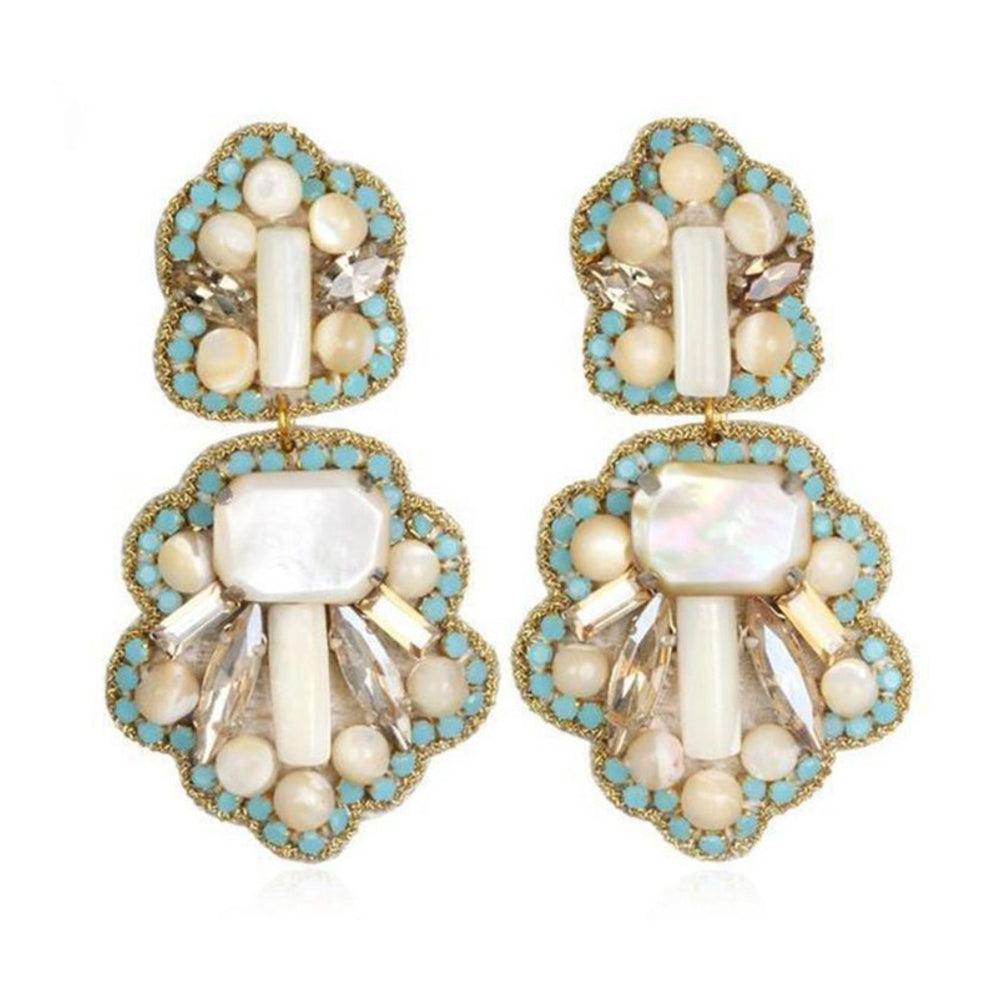 Positano Drop Earrings-Suzanna Dai-Swag Designer Jewelry