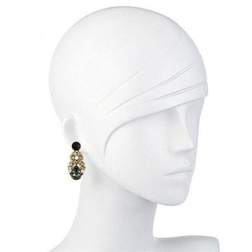 Purple Crystal Drop Earrings-Tataborello-Swag Designer Jewelry