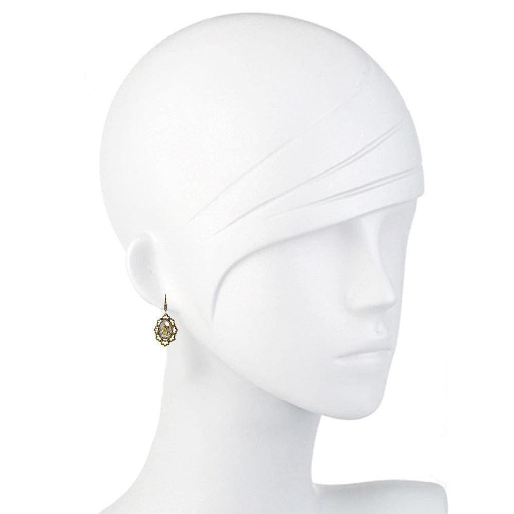 Rock Crystal Drop Earrings-Theia Jewelry-Swag Designer Jewelry
