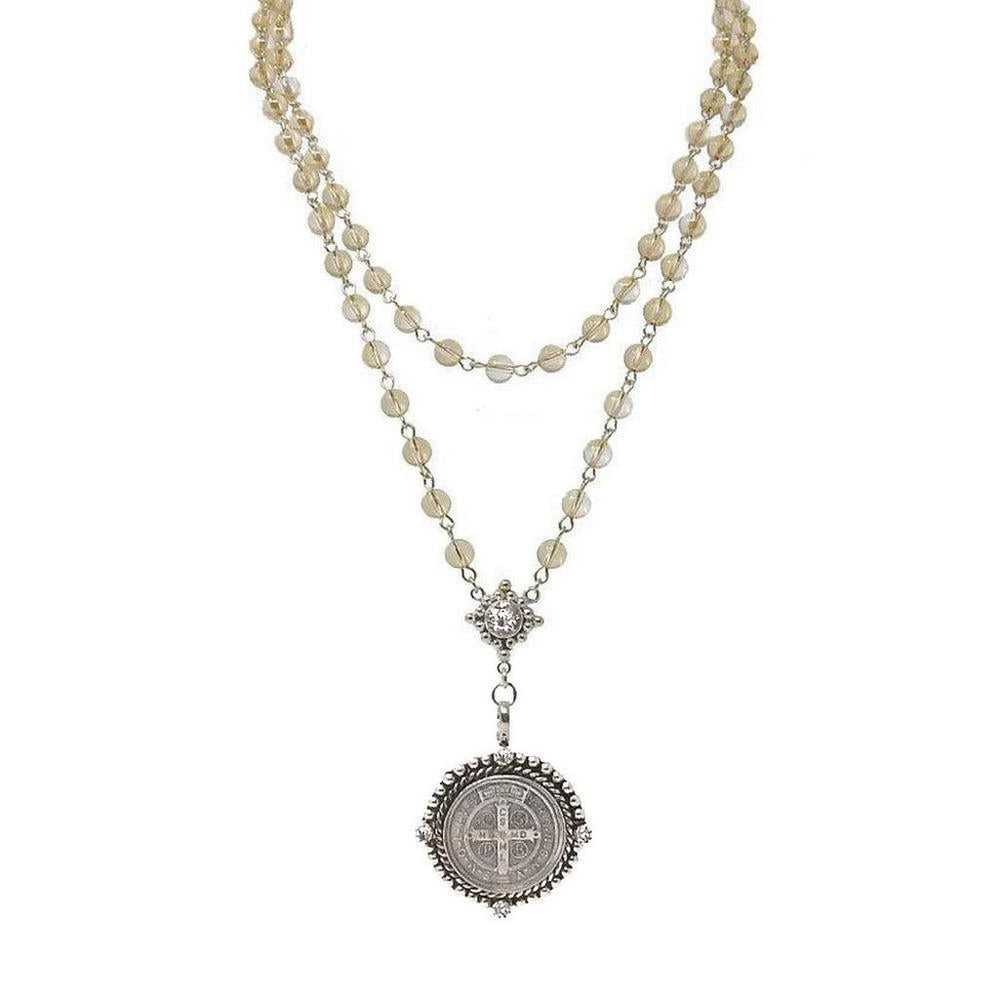 Rosary in Globe Golden Shadow-Virgins Saints and Angels-Swag Designer Jewelry